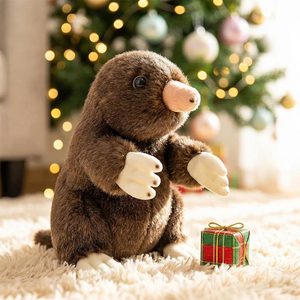 <span class=keywords><strong>Peluche</strong></span> de petit taupé de simulation personnalisée <span class=keywords><strong>en</strong></span> usine, rembourrée de coton PP, mignonne et douce, cadeaux parfaits pour les enfants et la décoration intérieure - Product Image 3