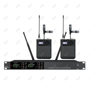 UHF 640-690MHz <b>Wireless</b> Mic System Dual Channel 100 Channels 4 Types Mics for Conference Church School Project Wholesale - Product Image 2