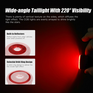 Luz Trasera Compacta para Bicicleta Gaciron LOOP-100 - Sensor de Movimiento Inteligente, Modo de Reposo de 120s, Fácil Montaje Magnético - Product Image 3