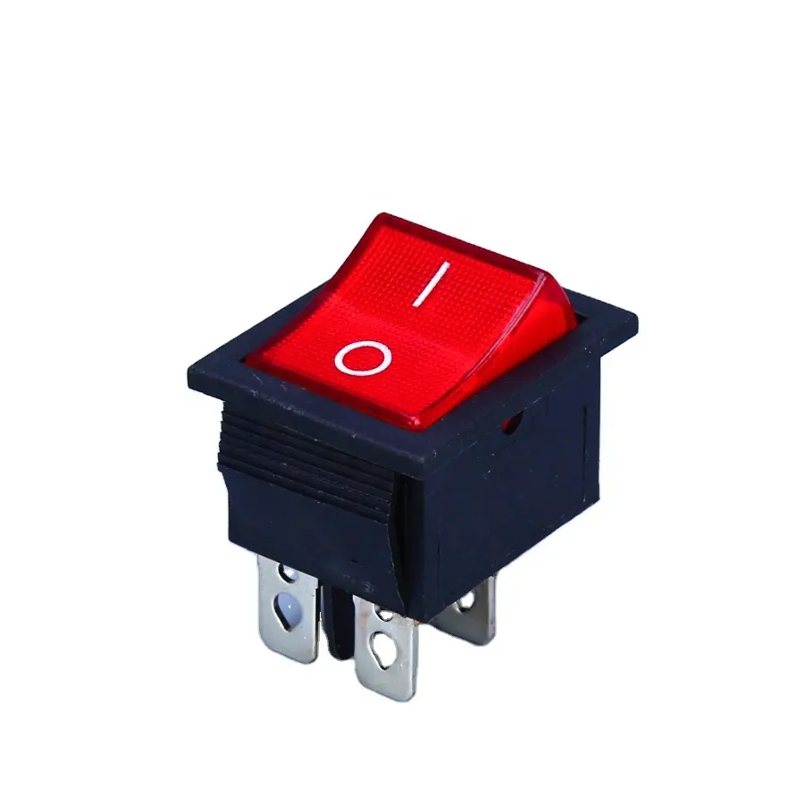 20A Light Red Electric Welder T85 Rocker Switch KCD4 250V 4 Pin