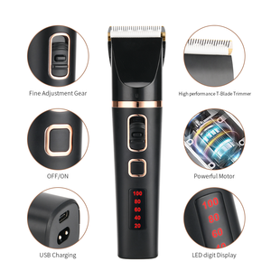 Logitech — tondeuse à <span class=keywords><strong>cheveux</strong></span> électrique, rasoir professionnel Rechargeable avec lame en céramique noir et blanc, vente en gros - Product Image 2