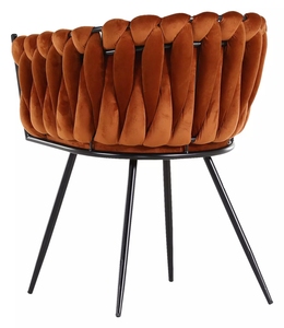 Conjunto de silla de comedor de terciopelo nórdico, muebles modernos de lujo para exterior, comedor, <span class=keywords><strong>restaurante</strong></span> - Product Image 3
