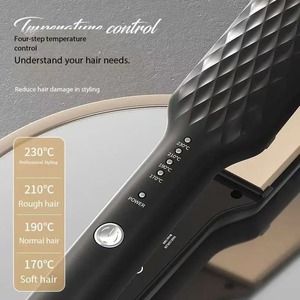 Professional Flat Iorn Straightener and Curler Temperature Adjustment Ceramic High Heat Flat <b>Irons</b> Home Salon Hair Styler Tools - Product Image 2