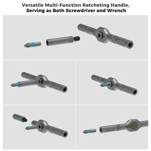 UFTOOLS Kit Chave de Fenda Elétrica de Precisão Mini 42 em 1 com Pontas Magnéticas de Aço e Cabo de Catraca T Destacável para Reparos e DIY - Product Image 3
