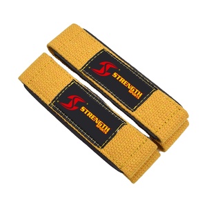 Fabrication de produits haut de gamme, bracelets de levage de poids personnalisés en coton, sangles de levage en coton OEM de qualité bon marché - Product Image 1