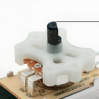 Interrupteur rotatif à motif floral et oiseau avec plaque en plastique 1000W 41x25x23mm pour radiateurs électriques