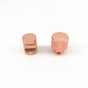 China Handle Kitchen and Wardrobe Cabinet <strong>Drawer</strong> <strong>Rose</strong> <strong>Gold</strong> Round <strong>Knob</strong> 21-05-15-A - Product Image 1