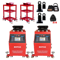 Machine de test de suspension automobile de haute qualité avec écran LCD 7 pouces, détecteur de bruit anormal, outil de diagnostic, simulateur de châssis routier 5000KG