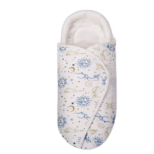 Saco de Dormir de Algodón para Bebé Recién Nacido, Venta Caliente 2026, Envoltura Ajustable con Estampado Personalizado - Product Image 2