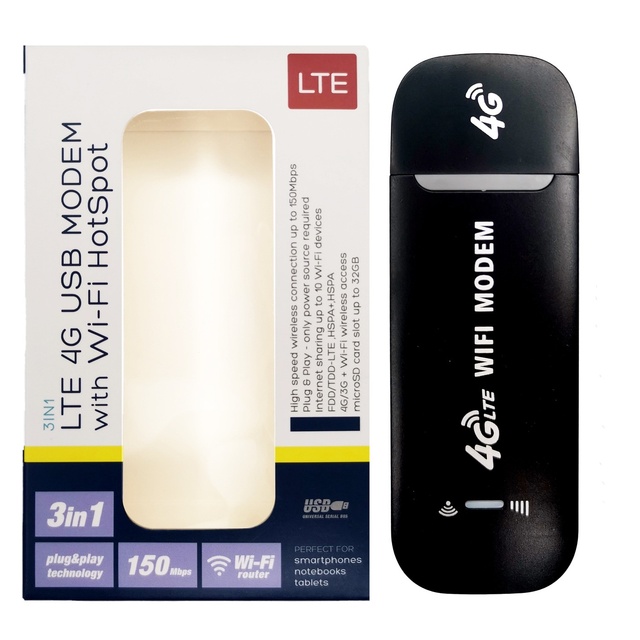 Trending Portable LTE WiFi Router USB Modem Dongle 4G SIM Card 150 Mbs Wireless Network Card Pocket Hotspot Dongle 4G Wifi Modem