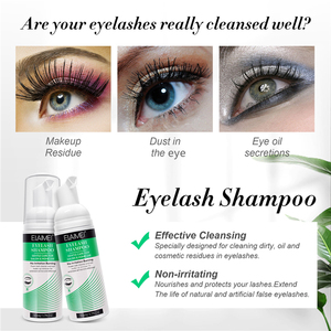 Elaimei 50ml jengibre maquillaje limpiador mousse maquillaje residuos ojo aceite secreciones eliminación pestañas lavado champú cepillo conjunto - Product Image 2