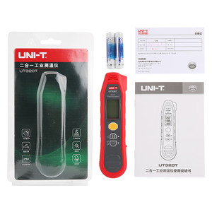 Termómetro Digital 2 en 1 Uni-t UT320T con Pantalla LCD, Resolución de 0.1°C, IP54 - Product Image 1