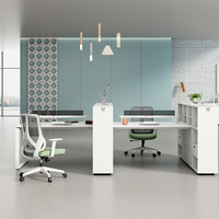 Bureau de travail moderne en mélamine, nouveau design, poste de travail modulaire pour bureau, vente en gros de mobilier de bureau