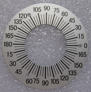 Ronde zeefdruk bedrukte driedimensionale metalen plaquette huishoudelijk apparaat mechanische schaal wijzerplaat dashboard bord corrosiebestendig - Product Image 6