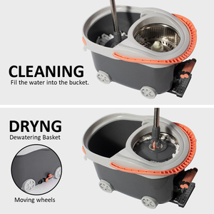 Spin Mop Easy Mop Technologie NonDrip Cadre en acier inoxydable durable pour un nettoyage quotidien - Product Image 4