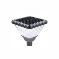 Lampe solaire de jardin LED tout-en-un DC de haute qualité, meilleur prix de gros, super luminosité, matériau aluminium+PC, étanche IP65, télécommande