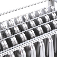 Moule à glace ovale à quatre fentes TG-40 pièces en acier inoxydable 304 de qualité alimentaire pour la fabrication de glaces maison DIY