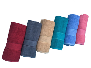 Serviettes éponge douces en coton avec bordure fantaisie - Product Image 4