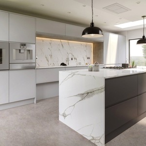 Gabinetes de Cocina de Madera de Diseño Shaker Blancos, Modernos, Duraderos, de Alta Calidad, con Acabado Lacado, para Ensamblar - Product Image 3