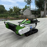 Tondeuse à gazon robotisée télécommandée à chenilles en caoutchouc agricoles, tondeuse tout-terrain, livraison gratuite, certifiée CE et EPA