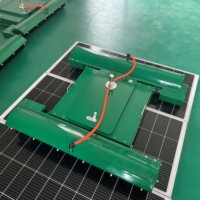 Robot de nettoyage de panneaux solaires et photovoltaïques multifonctionnel Hongrun avec télécommande, conception à chenilles, moteur 150 kW