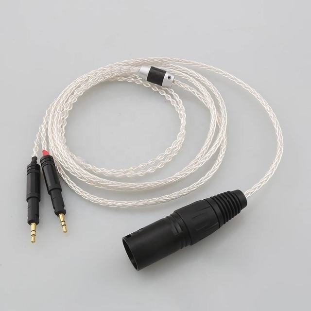 4-pin Stereo Balanced Male HiFi Cable for Audio-Technica ATH-R70x Headphone Nickel Plated Audio Upgrade Microphone Monitor