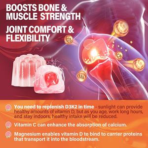 Vente directe d'usine 100% bonbons remplis de vitamine <span class=keywords><strong>D3</strong></span> K2 multivitamine organique vitamine <span class=keywords><strong>D3</strong></span> - Product Image 5