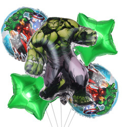 ชุดลูกโป่งฟอยล์ซูเปอร์ฮีโร่ขายส่ง 5 ชิ้น สำหรับตกแต่งงานวันเกิด - Product Image 5