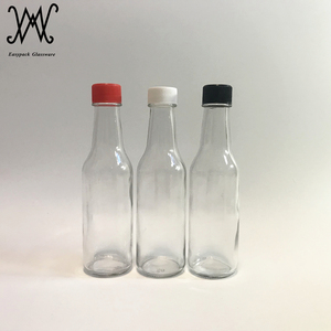 Bouteille en <span class=keywords><strong>Verre</strong></span> Woozy de 150 ml (5 oz) <span class=keywords><strong>pour</strong></span> Sauce Piquante avec Bouchon à Vis Anti-Fuite et Goutteur - Product Image 4