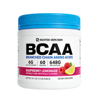 BCAA en vrac 2:1:1 saveur framboise-citron, supplément en poudre d'acides aminés BCAA avec logo personnalisé