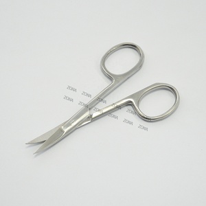 Private Label Super Sharp Stainless Steel Eyelash Extension <b>Scissors</b> Straight Blade with Blunt Tip for Beauty <b>Manicure</b> <b>Scissors</b> - Product Image 4