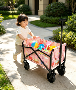Klappbarer Mini-Campingwagen für Kinder, 40L Ultraleichter Kleiner Nutzwagen, 30kg Tragfähigkeit, Kompakte Aufbewahrung 38cm - Product Image 3
