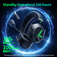 Headset Gaming nirkabel PLEXTONE G810 headphone Gaming USB BT 2.4GHz untuk PS5, PS4, PC, Switch, ponsel, Xbox