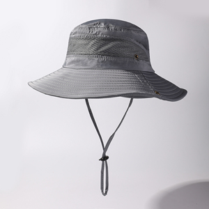 Chapeau de pêche de sport à large bord en nylon usine maille respirante chapeau de randonnée en plein air hommes et femmes chapeau de pêcheur d'été - Product Image 5