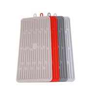 Napperon de Table de cuisine antidérapant résistant à la chaleur tapis de séchage de vaisselle en caoutchouc de Silicone dessous de plat de Protection de comptoir