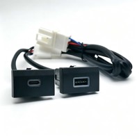 Adaptateur de charge rapide USB-C SN Auto, prise de charge d'origine, pièce de mise à niveau intérieure pour Volkswagen Polo 2011 à 2013