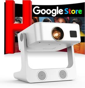 Nouveau design Google TV Android Mini projecteur <span class=keywords><strong>Full</strong></span> <span class=keywords><strong>HD</strong></span> 4K LED LCD mise au point automatique 10W vidéo ODM OEM d'usine pour Home cinéma - Product Image 2