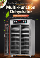 Déshydrateur alimentaire commercial intelligent multifonctionnel à 6 ventilateurs et 30 plateaux pour fruits secs, poissons, crevettes et fruits de mer