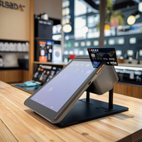 Terminal de point de vente portable Android 14, 8 pouces, 4G LTE, WiFi, avec imprimante 80 mm, lecteur de cartes NFC, pour la commande en restaurant