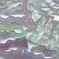 Prix de gros Macaron naturel couleur Fluorite pierre de guérison spirituelle balai de sorcière en cristal pour les cadeaux d'Halloween