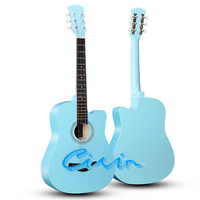 OEM ODM CIVIN QD-H38Q-S 38 Inch Basswood Cutaway Matte Finish Acoustic Guitar with Copper Strings for Beginner