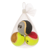 Balle de tennis rebondissante durable pour chien à bas prix, jouet interactif d'entraînement pour animaux de compagnie, jouet personnalisé imprimé pour animaux de compagnie en gros