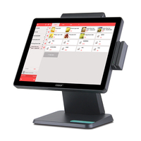 15 "Systèmes POS Windows10 I3 4GB64GB Pos Sistema Terminal Caisse Enregistreuse En Option Imprimante Scanner Tiroir Pos Machine