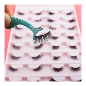 New Style Corner <strong>Lashes</strong> Handmade 3d Strip Cornerlash <strong>Cherry</strong> Set Package Half Strip Silk <strong>Lash</strong> - Product Image 4