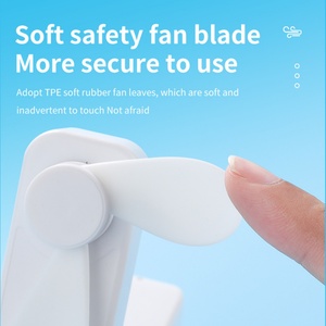 Nuevo Ventilador de Mano Recargable, Portátil, Plegable, de Plástico, con 3 Velocidades, en Caja de Color, para Uso Doméstico y al Aire Libre - Product Image 4