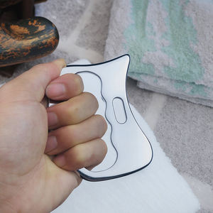 304 paslanmaz çelik büyük s-şekilli kas kazıyıcı vücut Gua Sha aracı yüz kazıma masaj kurulu için yüksek kalite Metal <span class=keywords><strong>Guasha</strong></span> - Product Image 5