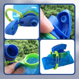 TPU pieghevole e filtro per bottiglie d'acqua in plastica per campeggio all'aperto per escursioni e arrampicata per bevande dritte - Product Image 4