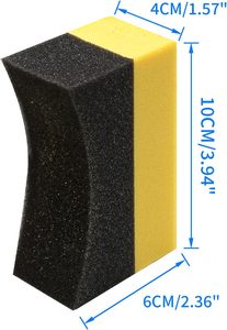 Éponge de nettoyage automobile VANTUR de haute qualité à motif rectangulaire pour le detailing, l'application de produit pour pneus et le nettoyage des coins - Product Image 3