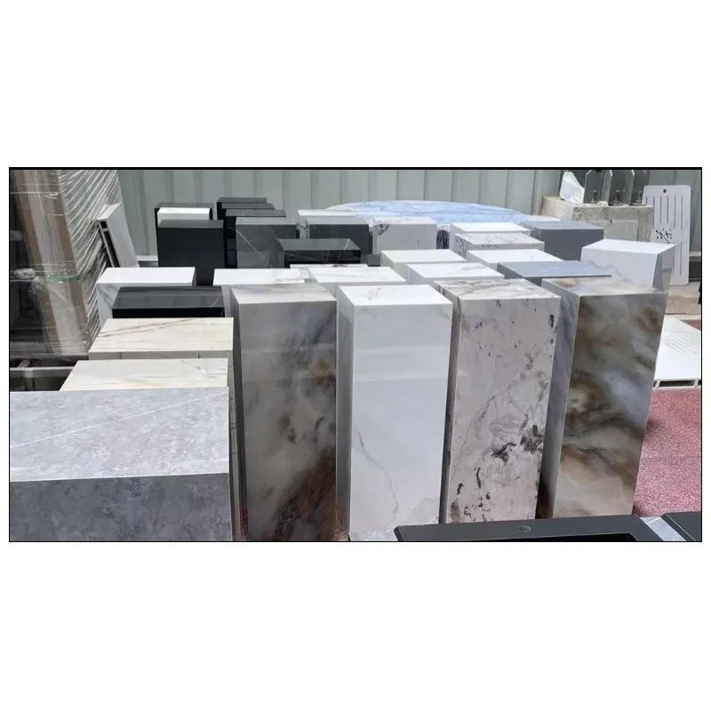 Marble Plinths Natural Stone Base And Sintered Stone Plinths Base For Home Decoration
