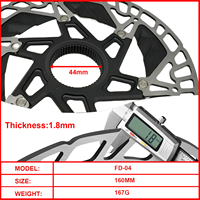 Rotor Rem Cakram SNAIL Floating untuk Sepeda MTB BMX Cruiser - Bahan Aluminium Ukuran 160/180mm